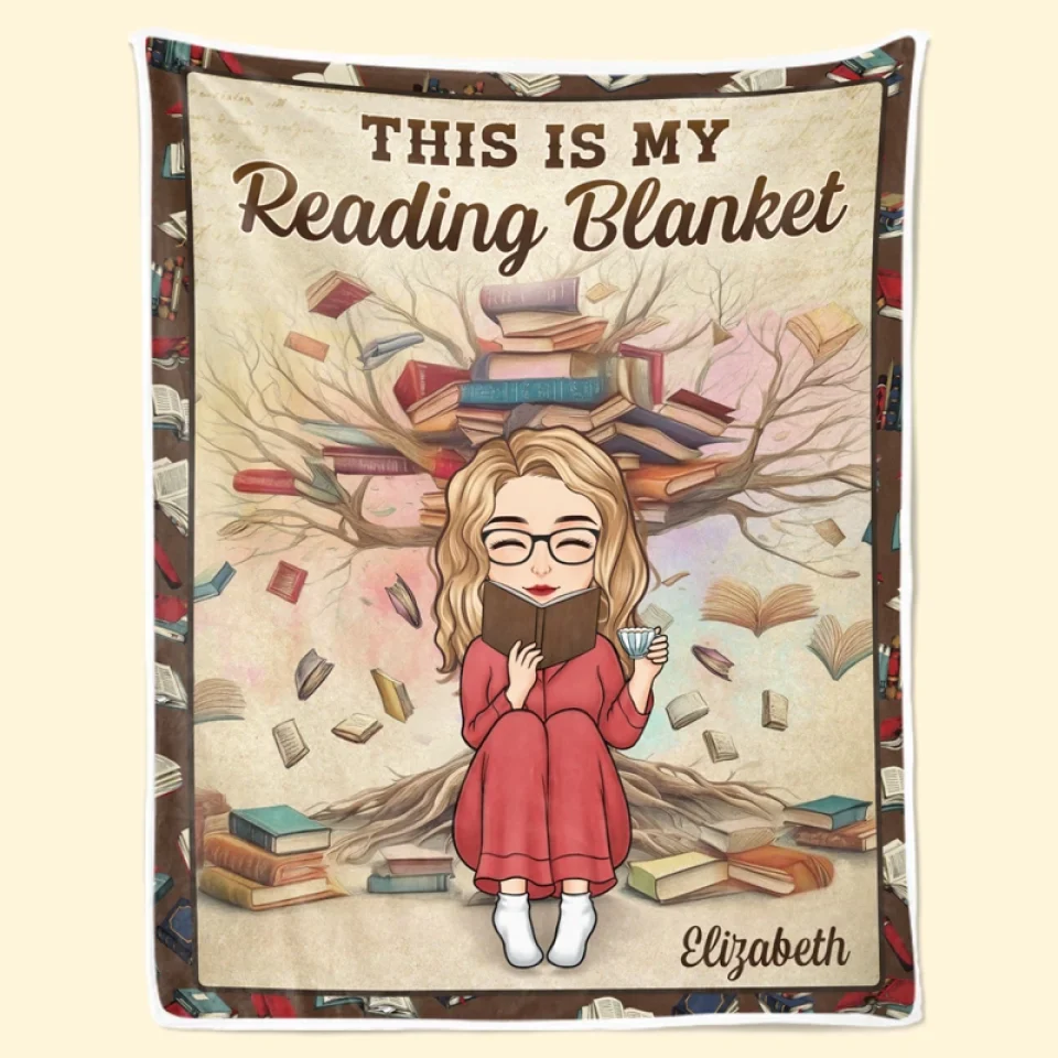 微信图片_20251217171913_391_5 Custom Blanket - Personalized Bookish Gifts For Book Lovers, Bookworms, Readers - The Warmth Of A Blanket Enhances Every Story - 图片 1