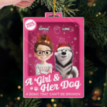 Custom Toy Box Acrylic Ornament - Personalized Christmas Birthday Gifts For Dog Lovers, Dog Dad And Mom - A Girl’s Best Friend Forever - 图片 5