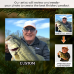 Custom Photo Acrylic Ornament - Personalized Christmas Birthday Fishing Gifts For Fisherman - Hooked On Happiness - 图片 5